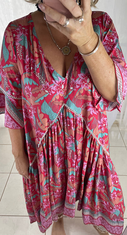 Frankie Maxi Dress - Red