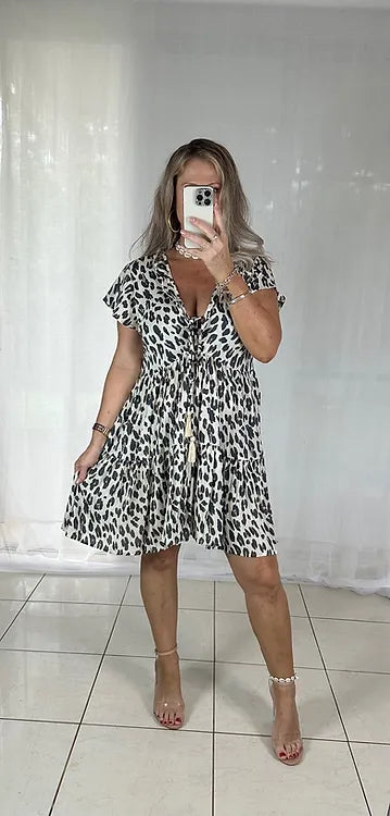 Elkie - Cream Leopard
