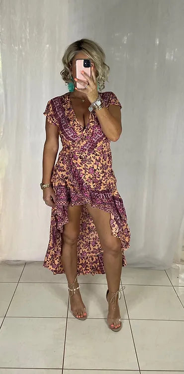 Ella Wrap - Retro Peach