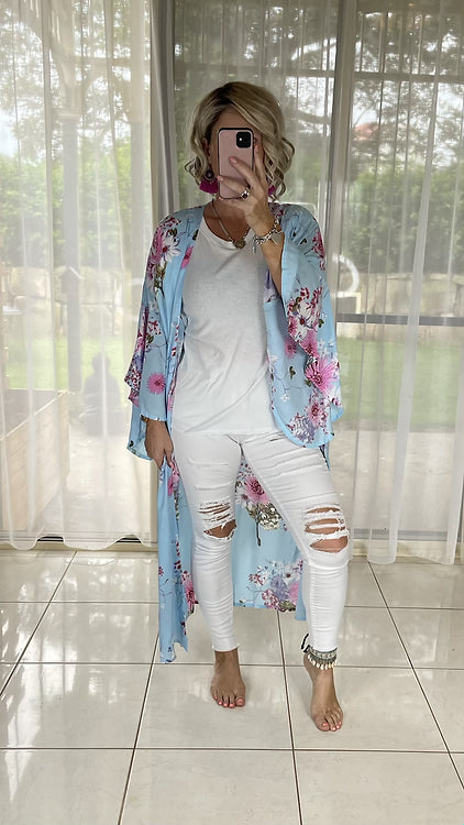 Gracie Kimono Cover - Denise Aqua