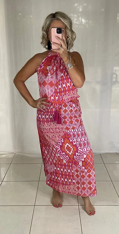 Willow Halter - Coral + Orange