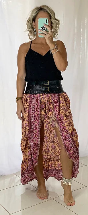 Marley Skirt - Retro Peach