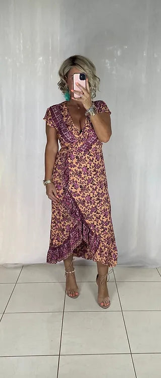 Ella Wrap - Retro Peach