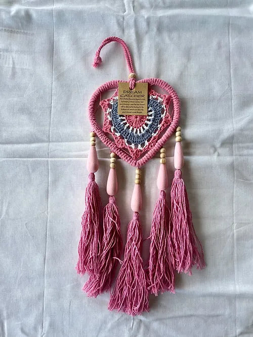 Dream Catcher Heart - Dusky Pink