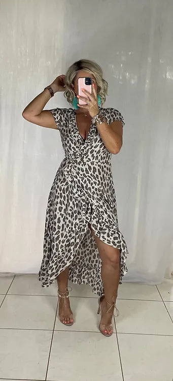 Ella Wrap - Mocha Leopard