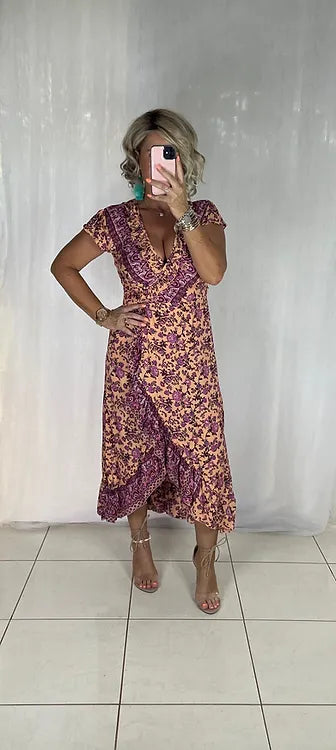 Ella Wrap - Retro Peach