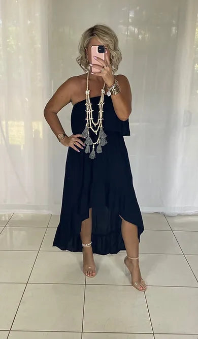 Tassel Necklace - Grey