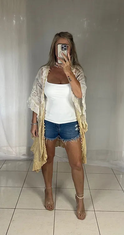 Gracie Kimono Cover - Gold…one of a kind