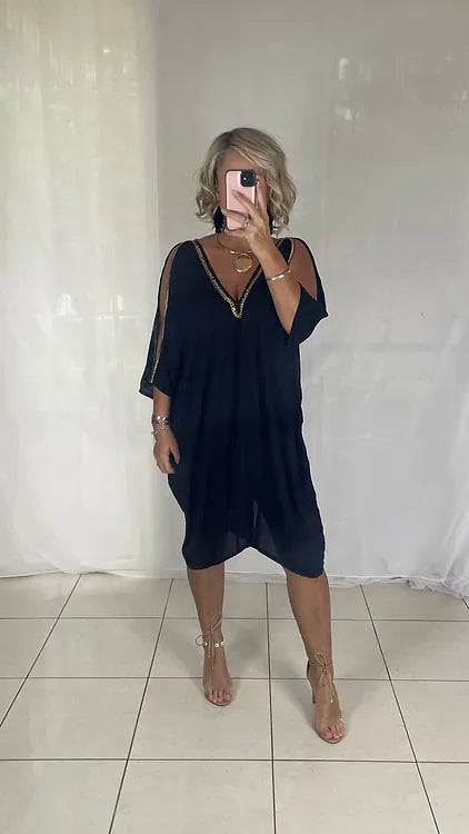 Kaftan embellished - Black short