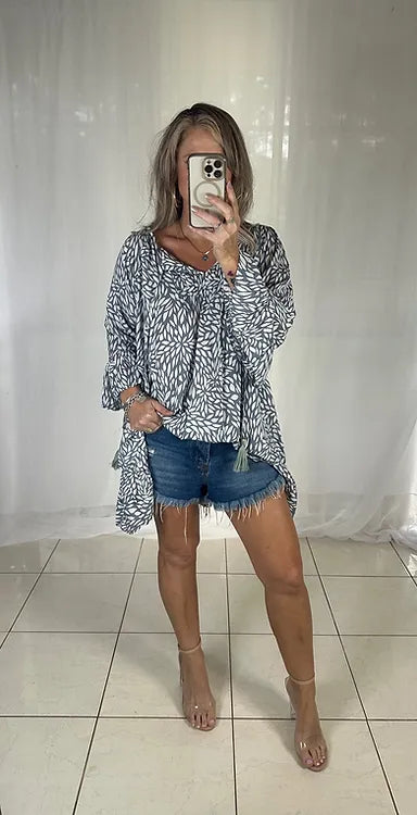 Millie - Grey + White