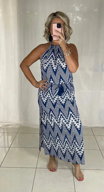 Willow Halter - Blue Zig Zag