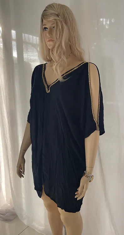 Kaftan embellished - Black short