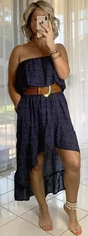 River Leather Woven Belt - Tan