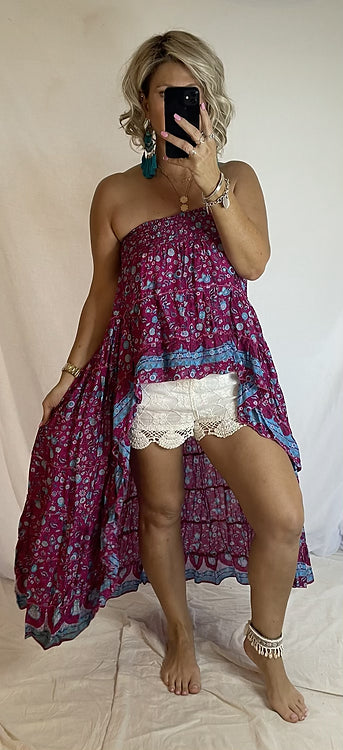 Daphne Skirt - Boho Magenta