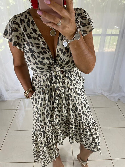 Augie - Cream Leopard