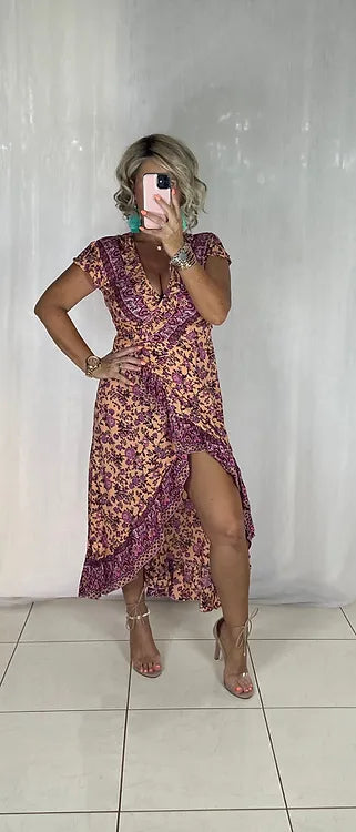 Ella Wrap - Retro Peach