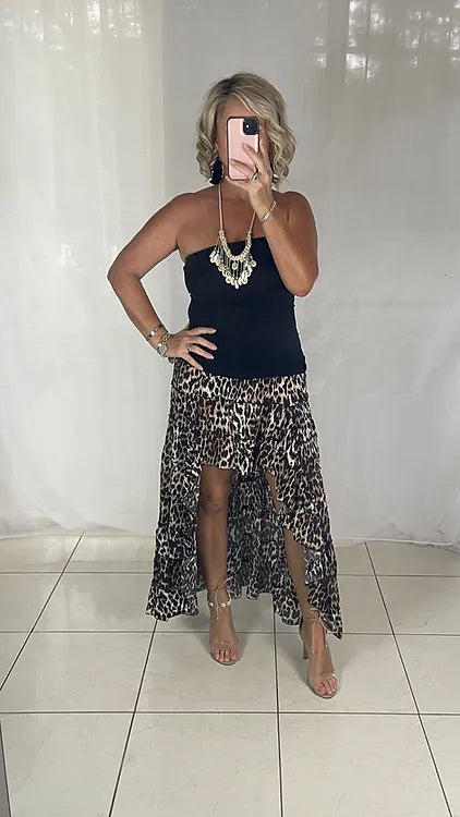 Daphne Skirt - Leopard Ko