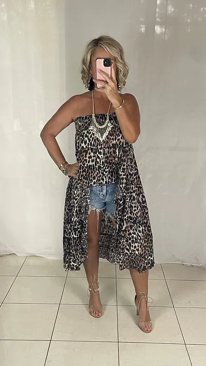 Daphne Skirt - Leopard Ko