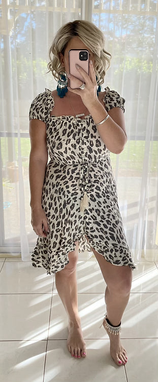 Maggie - Cream Leopard