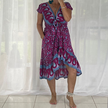 Augie - Boho Magenta
