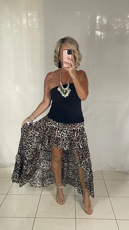 Daphne Skirt - Leopard Ko