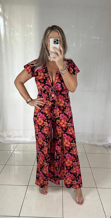 August Jumpsuit - Firestone Floral