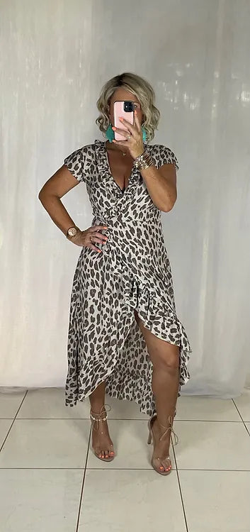 Ella Wrap - Mocha Leopard