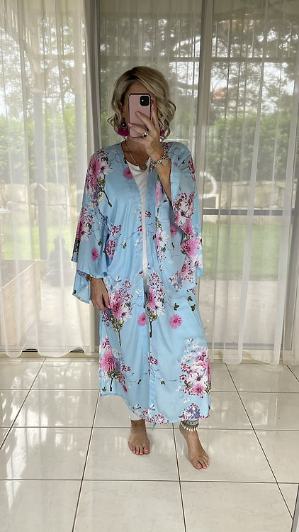 Gracie Kimono Cover - Denise Aqua