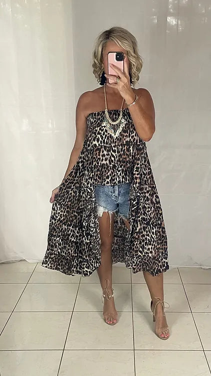 Daphne Skirt - Leopard Ko