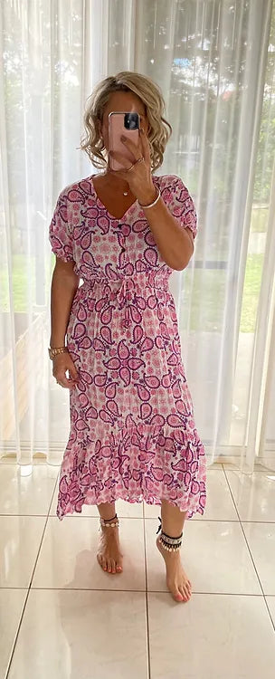 Stella Maxi Dress - Pink