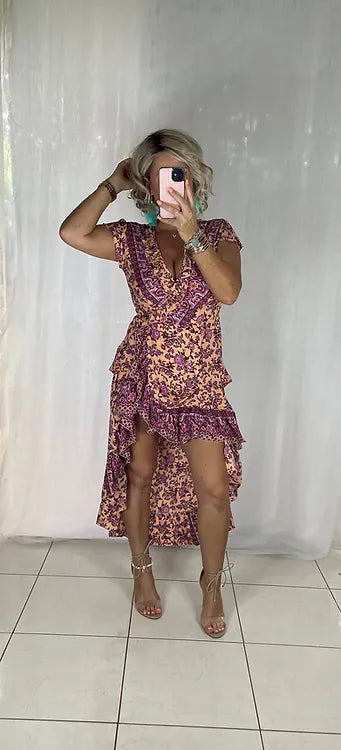 Ella Wrap - Retro Peach