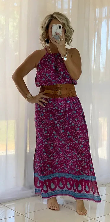Willow Halter - Boho Magenta