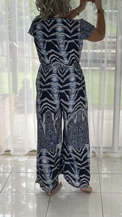 August Jumpsuit - Zebra