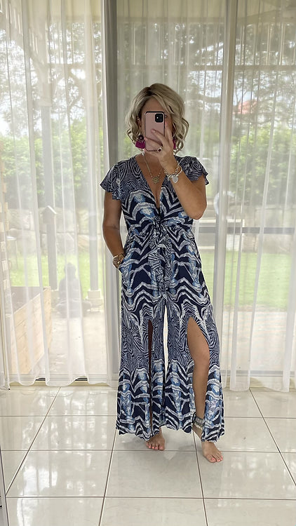 August Jumpsuit - Zebra