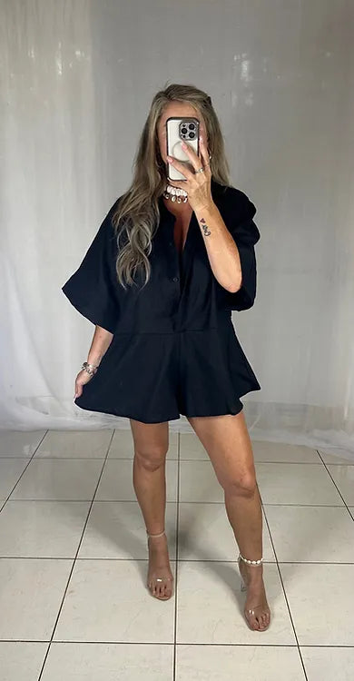 Lou Lou Playsuit - Black