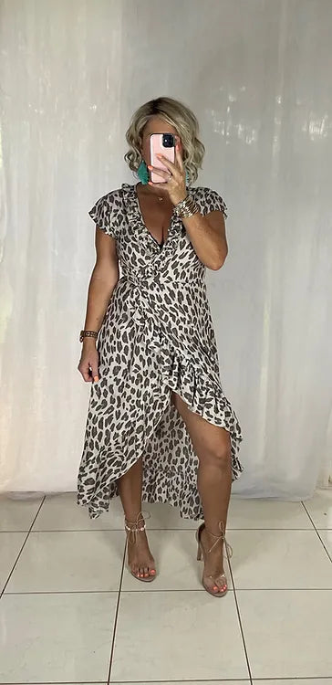 Ella Wrap - Mocha Leopard
