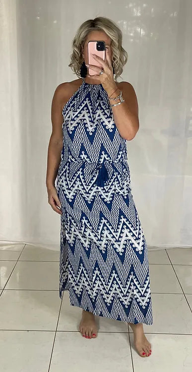 Willow Halter - Blue Zig Zag