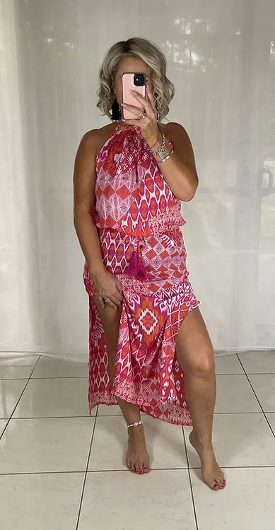 Willow Halter - Coral + Orange