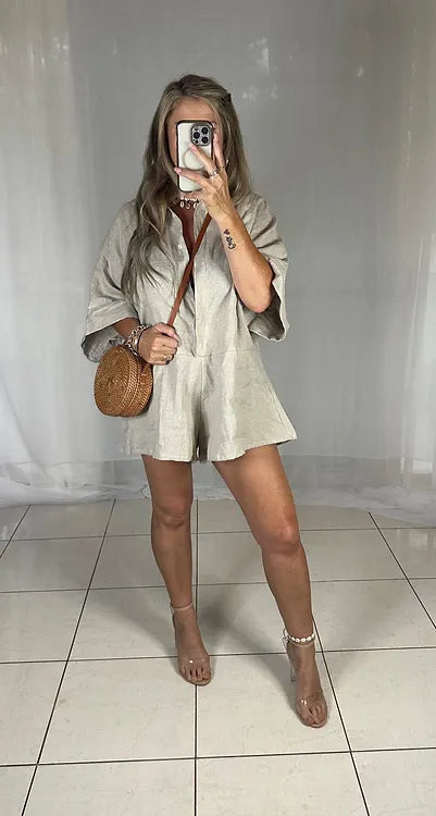 Lou Lou Playsuit - Neutral