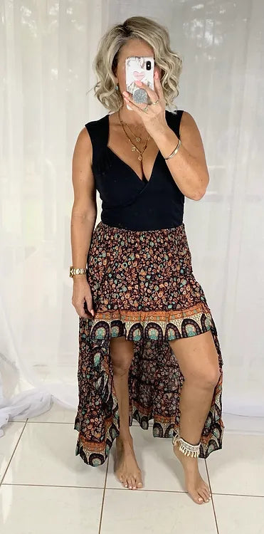 Daphne Skirt - Boho Brown