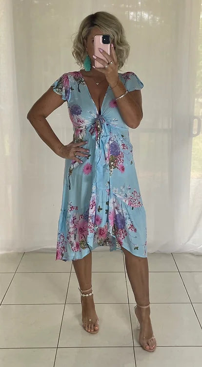 Augie - Denise Aqua Floral
