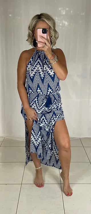 Willow Halter - Blue Zig Zag