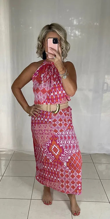 Willow Halter - Coral + Orange