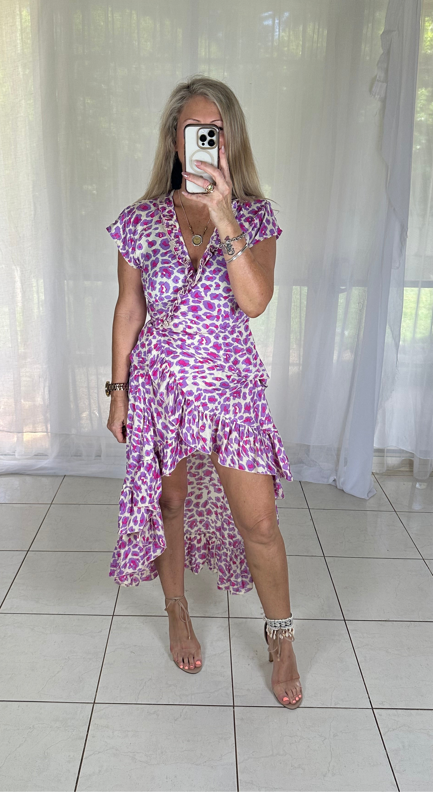 Ella Wrap - Pink Leopard