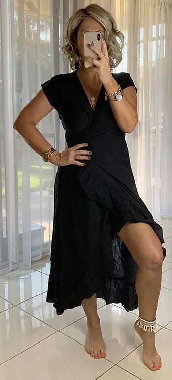 Ella Wrap - Midnight Black
