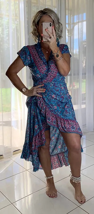 Ella Wrap - Retro Blue ** discontinued