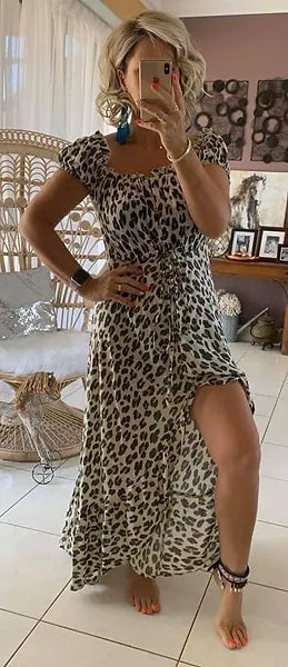 Raffa - Cream Leopard