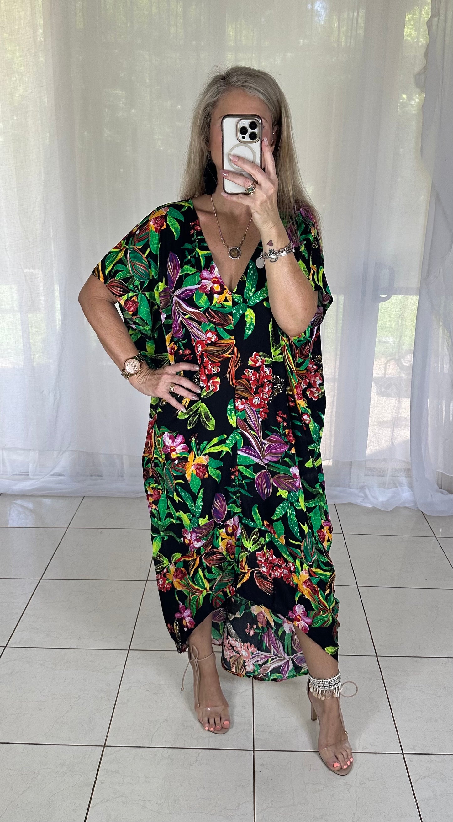 Tilly Maxi - Midnight Tropical