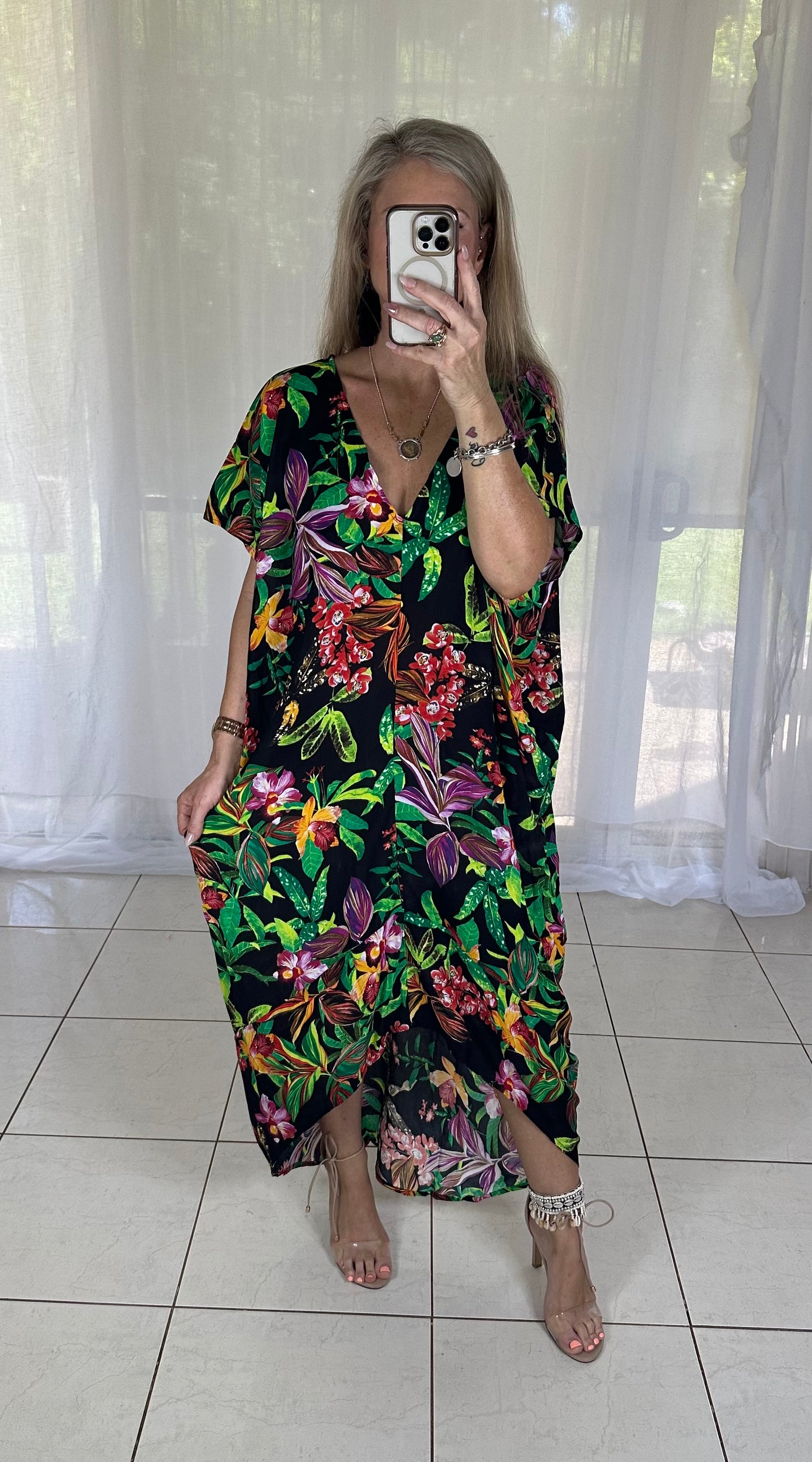 Tilly Maxi - Midnight Tropical