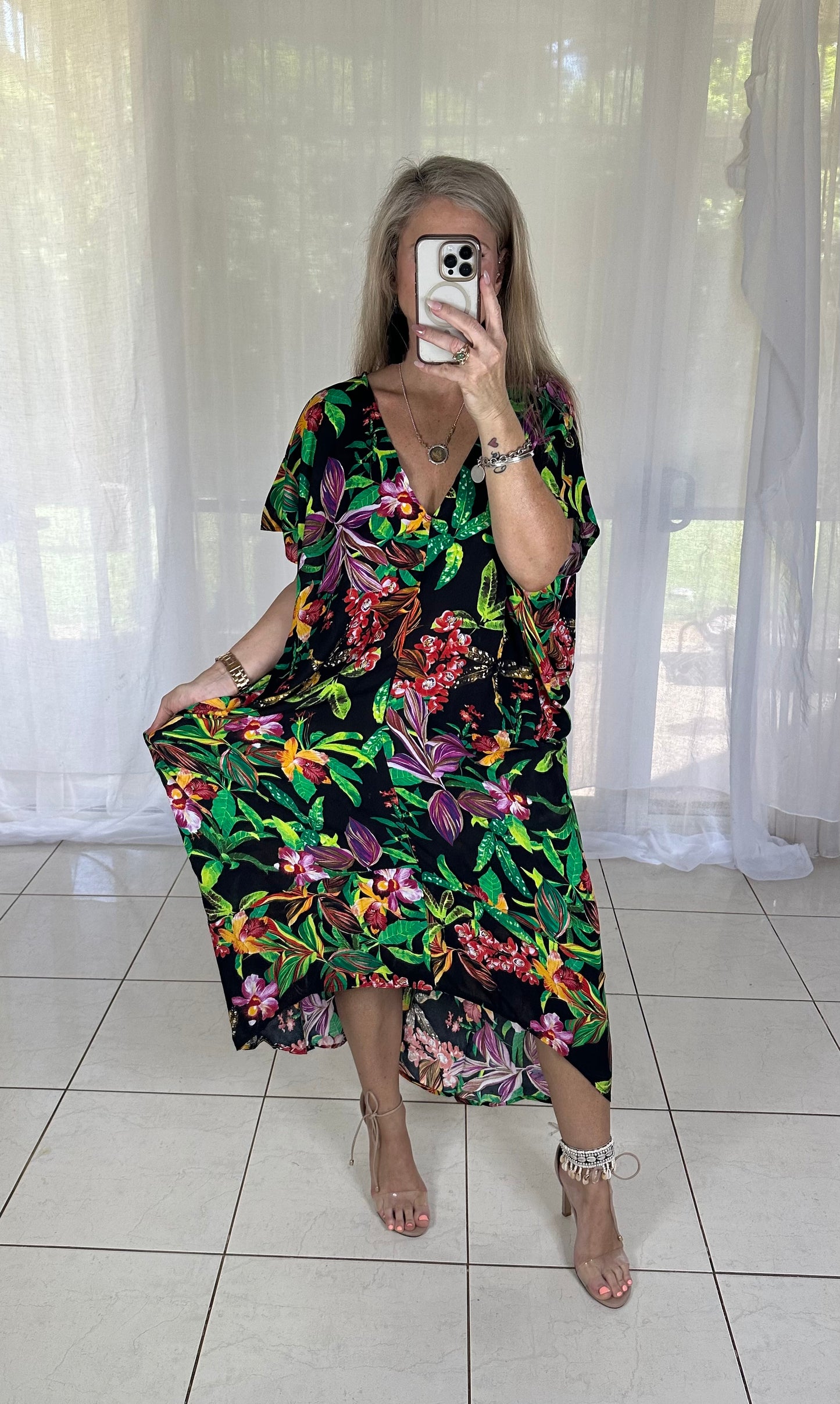 Tilly Maxi - Midnight Tropical